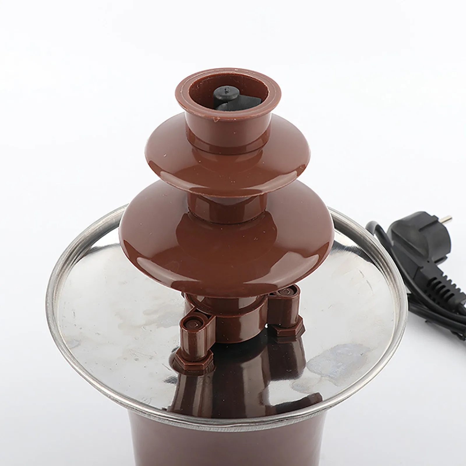 Бытовая трехслойная машина для шоколадного фонтана сделай сам Водопад горячий