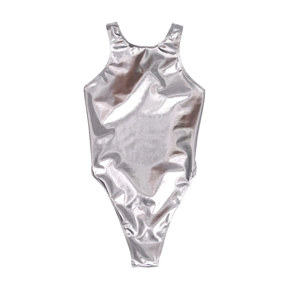 Трико-Боди женское с вырезами и высоким вырезом на спине |