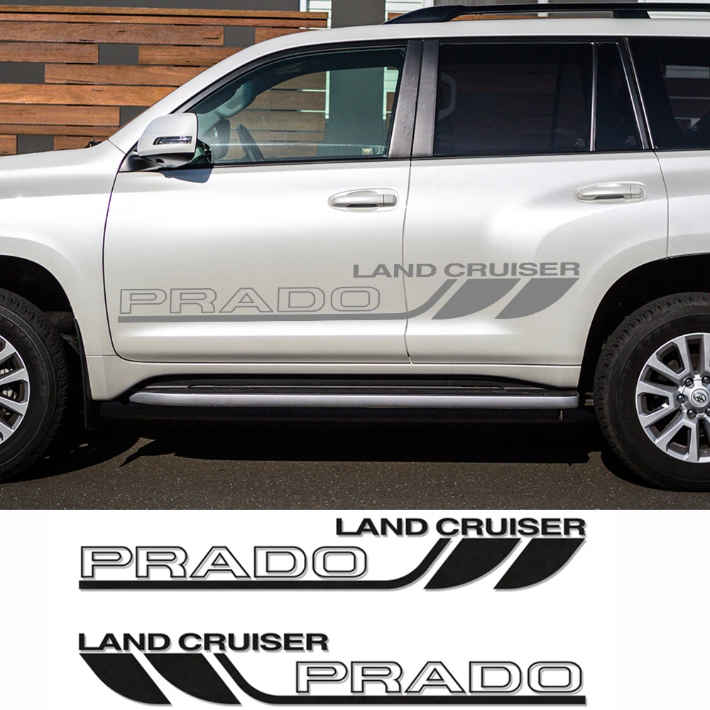 2 шт. 170см автомобильных декоративных наклеек на двери для Toyota Land Cruiser Prado, автомобильные виниловые обертки для декорирования SUV-автомобилей.