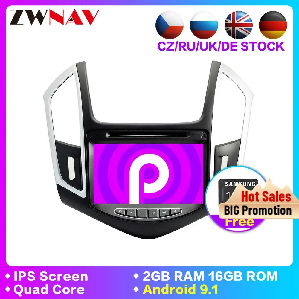 

Android 9.1 car dvd gps player for Chevrolet Cruze 2013 2014 2015 DSP radio gps navigation support Bluetooth wifi steering wheel