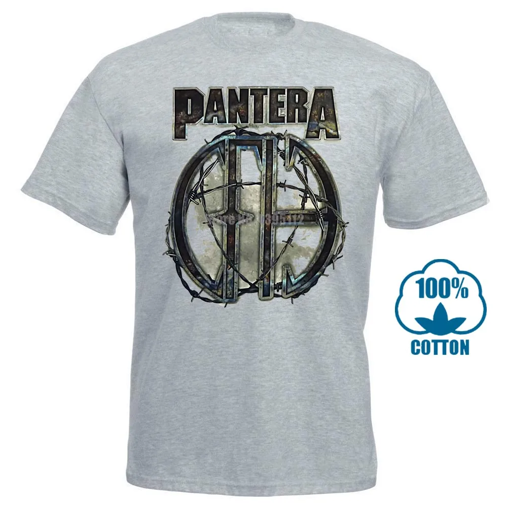 Серый Pantera 81 белая футболка s m l Xl Xxl металлическая рок-группа Официальная футболка Новинка - Цвет: Серый