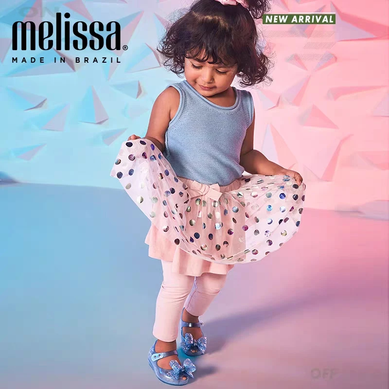 Мини Melissa 2020 зимние сандалии принцессы детские дышащие мягкие пляжные тапочки