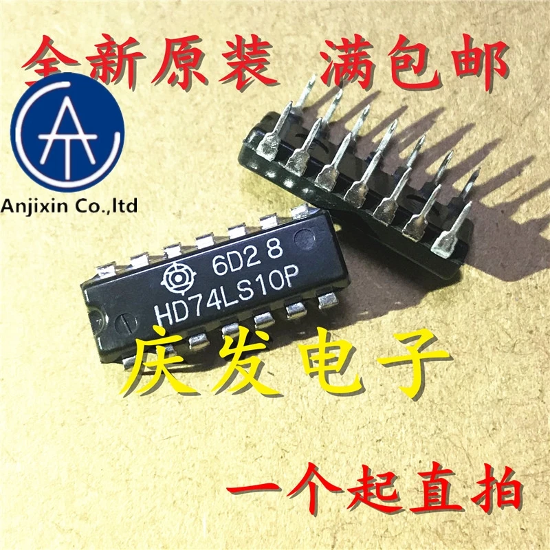 

10pcs real new and orginal real stock HD74LS10P 74LS10 DIP-14