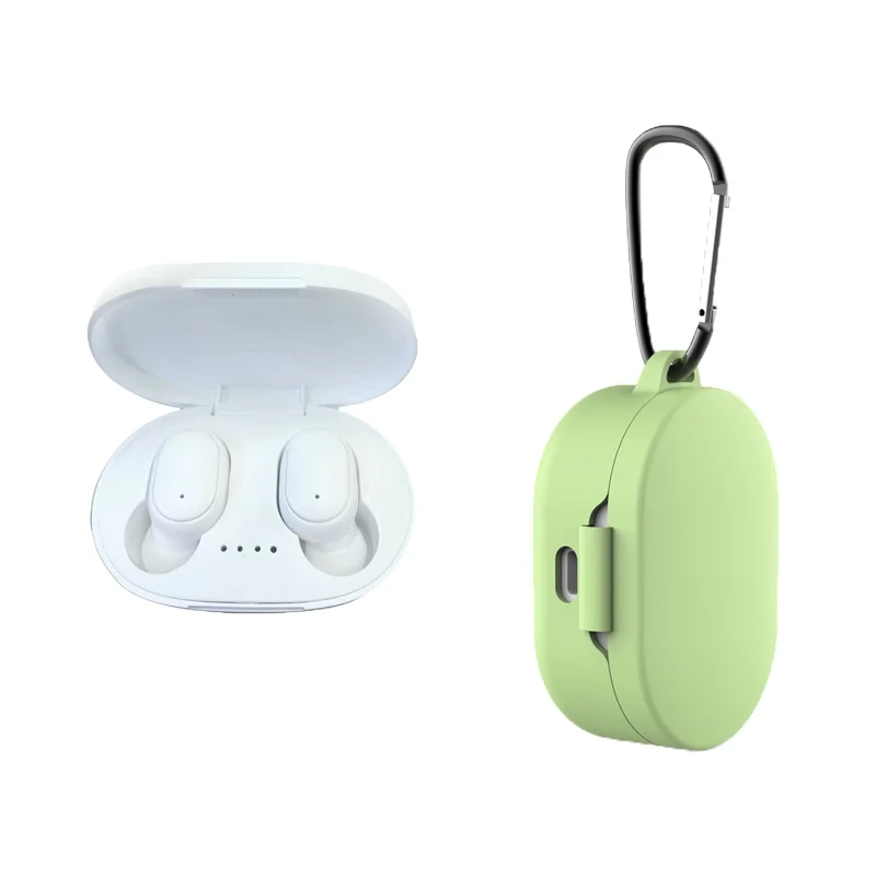 white green A6S беспроводные наушники TWS для Xiaomi Redmi Airdots, наушники Bluetooth 5,0, наушники с шумоподавлением, микрофон для iPhone, huawei, samsung - Цвет: white green