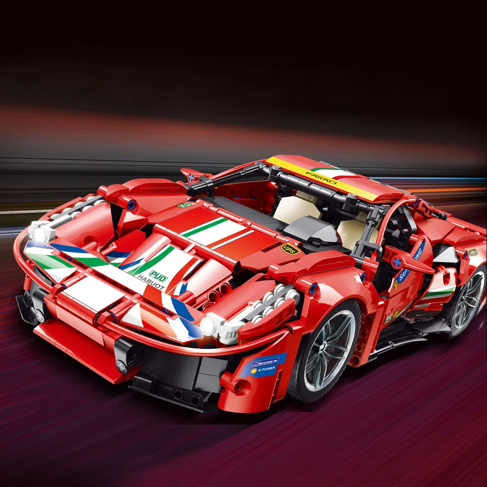 Конструктор серии High tech внедорожник 488 чемпион формула гоночного автомобиля GTE RSR