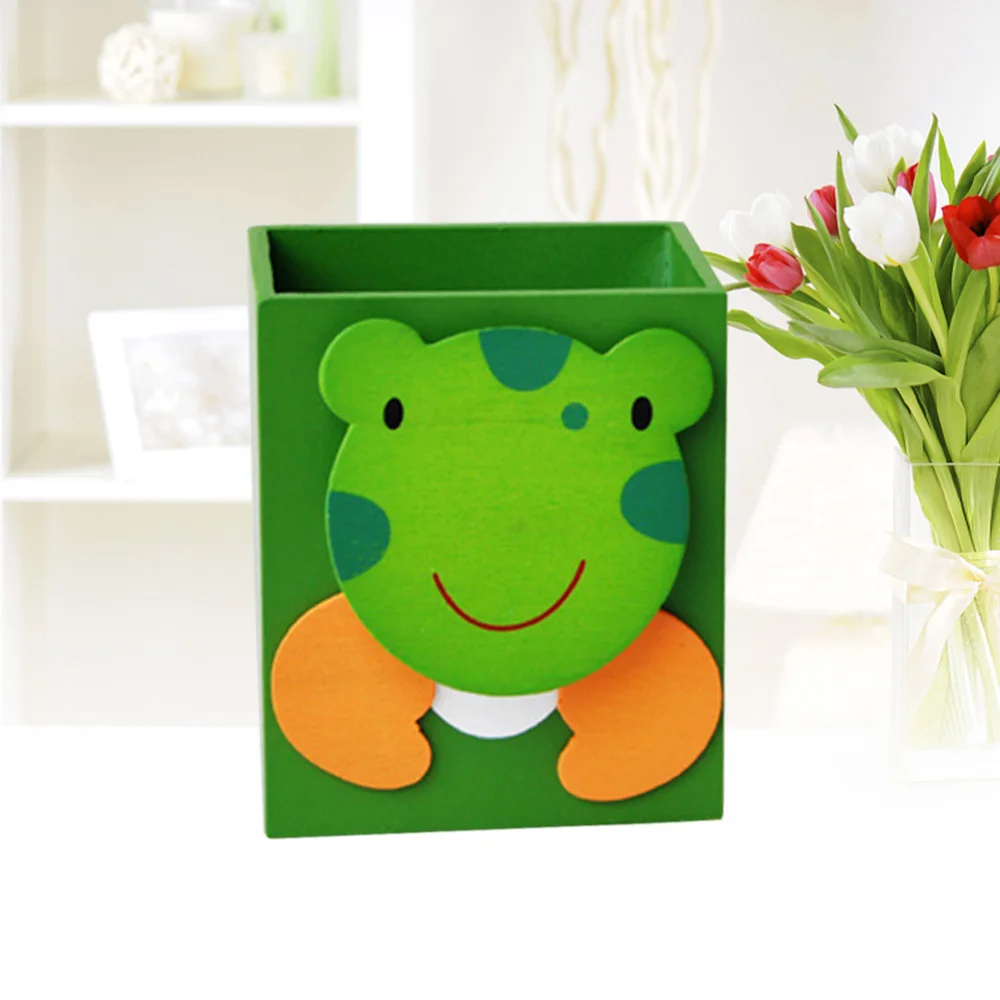 

Cartoon Desktop Pen Pencil Holder Stationery Organizer for Home Office School Use (Red Sun)