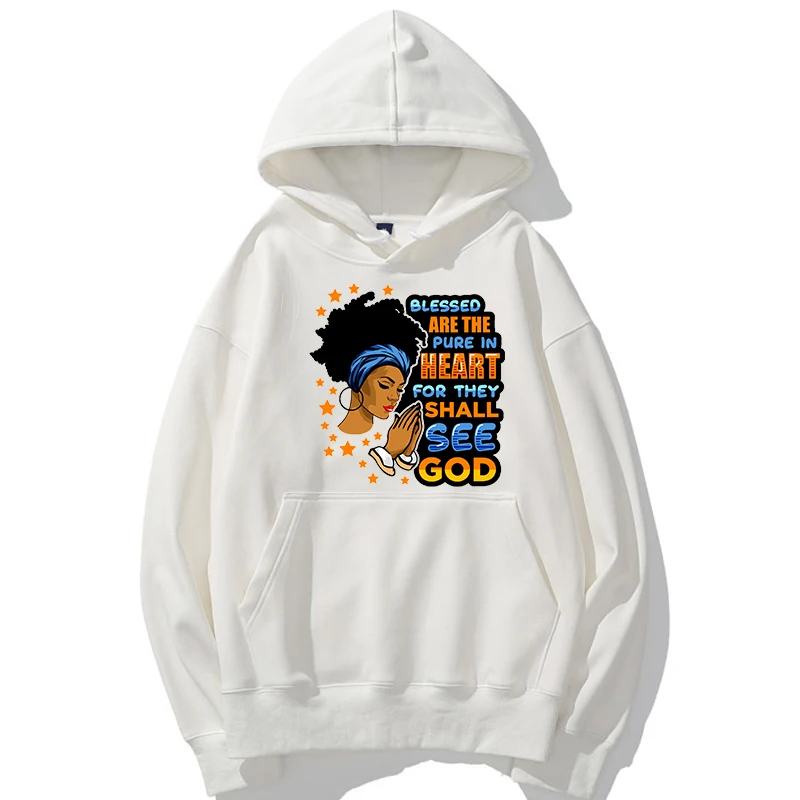 

Whosale Harjuku 100% Cotton Graphic Hoodies For Women Thankful Grateful Blessed NICU Nurse Thanksgiving Women