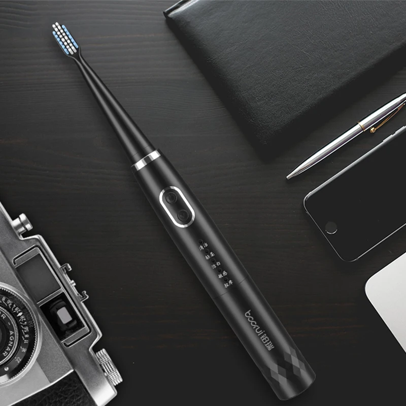 

Sonic Electric Toothbrushes for Adults Smart Timer Rechargeable Whitening Toothbrush USB Wireless Charge Base Waterproof