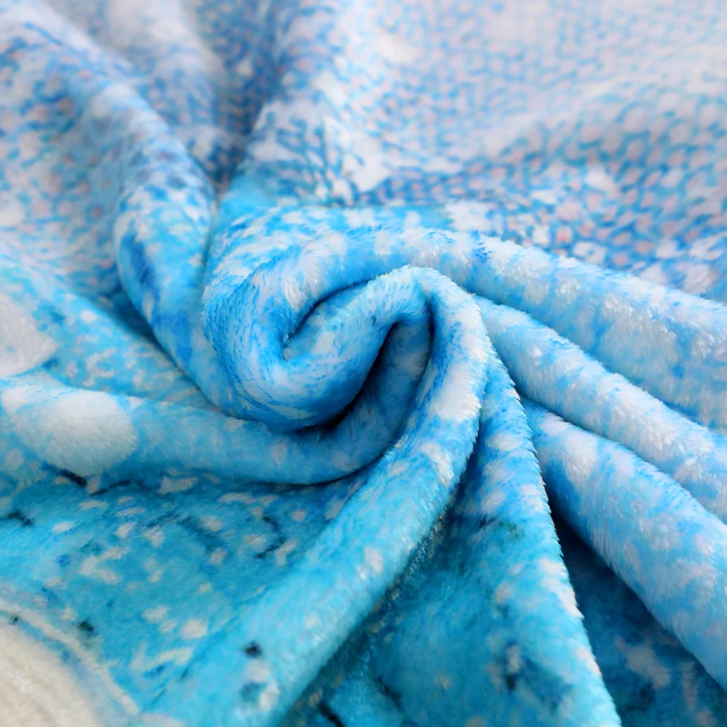 Мягкое толстое одеяло с изображением героев мультфильма Холодное сердце Эльзы и