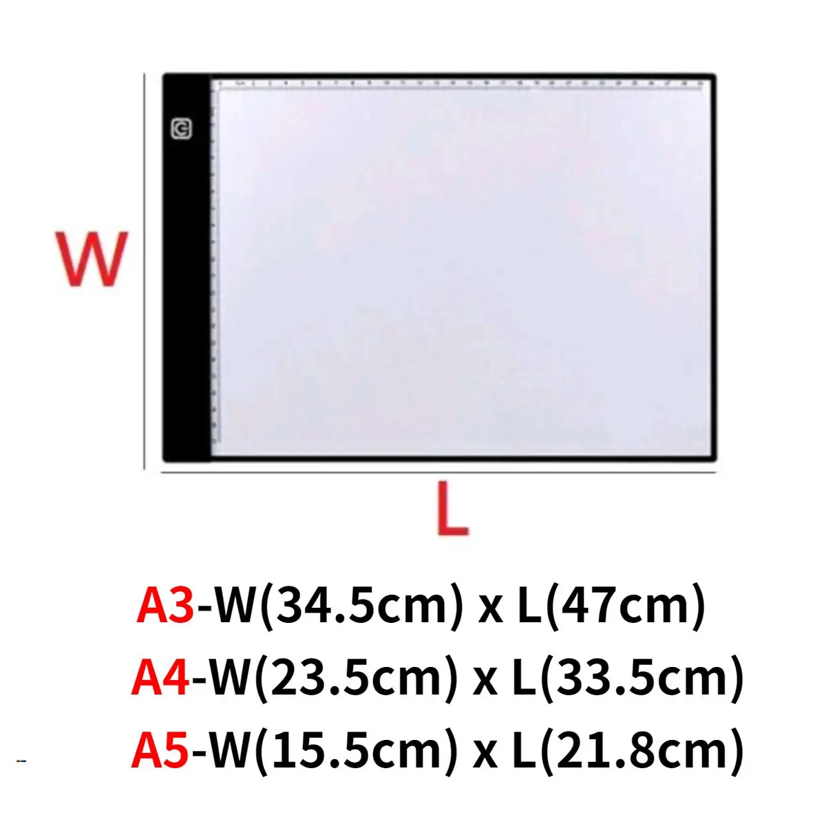 

5V A3/A4/A5 Drawing Tablet Led Light Pad Tablet Diamond Painting Eye Protection Bright Copy Board Diamond Embroidery Art Acrylic