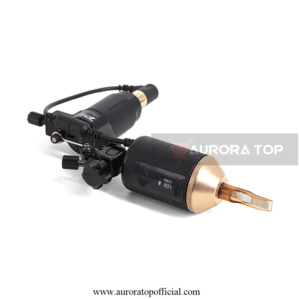 AURORATOP Высококачественная Беспроводная Машинка для татуировки с аккумулятором