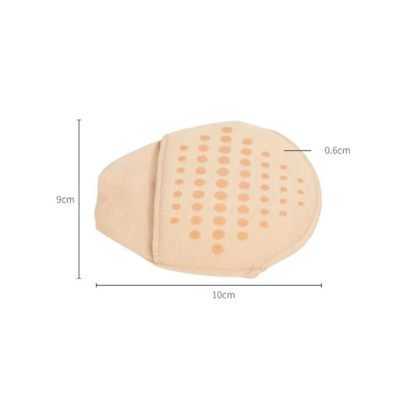 

1 Pair Breathable Forefoot Socks Silicone Non-slip Cotton High Heels Invisible Anti-pain Short Half Socks New Arrival