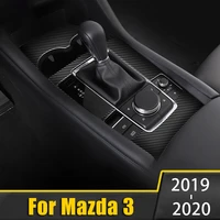 stainless car gear shift box panel water cup holder cover trim sticker for mazda 3 alexa 2019 2020 2021 decoration accessories