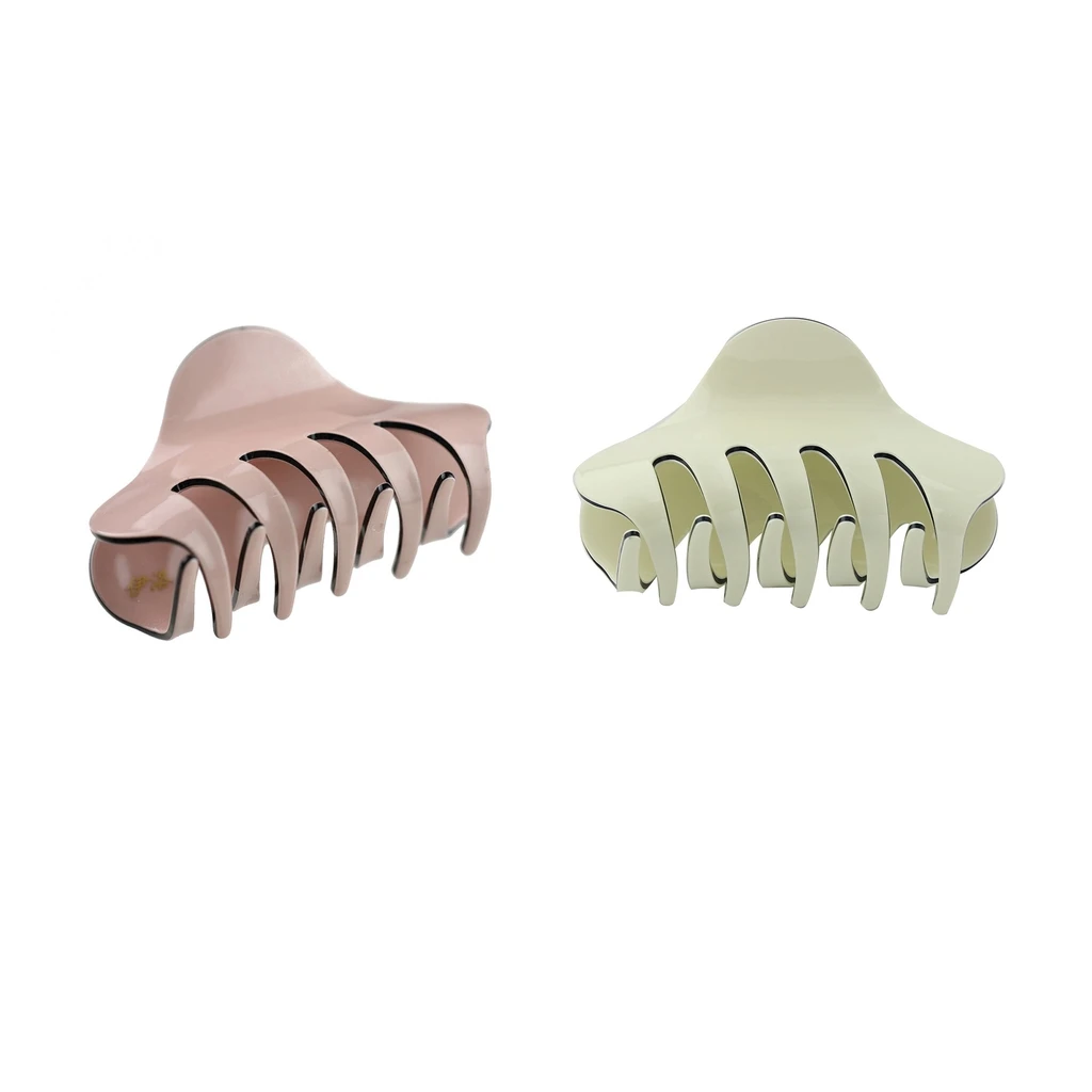 

2x Fashion Acrylic Hair Claw Clip Grip for Women Hairdressing Accessory