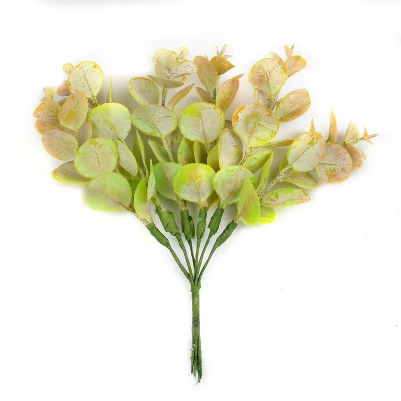 Искусственные листья эвкалипта из пластика 6/30/60 шт. | Дом и сад