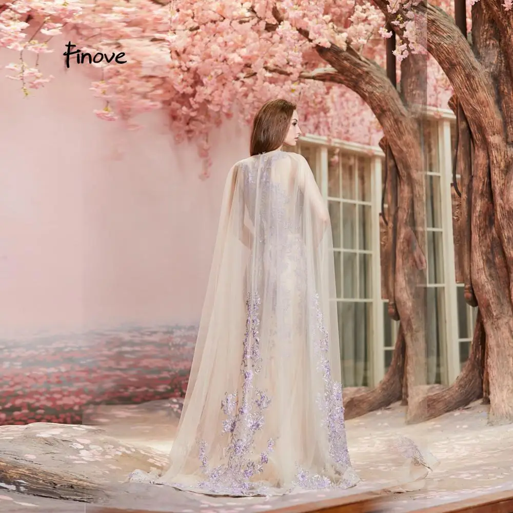 Женское вечернее платье с юбкой-годе круглым вырезом и накидкой | Свадьбы