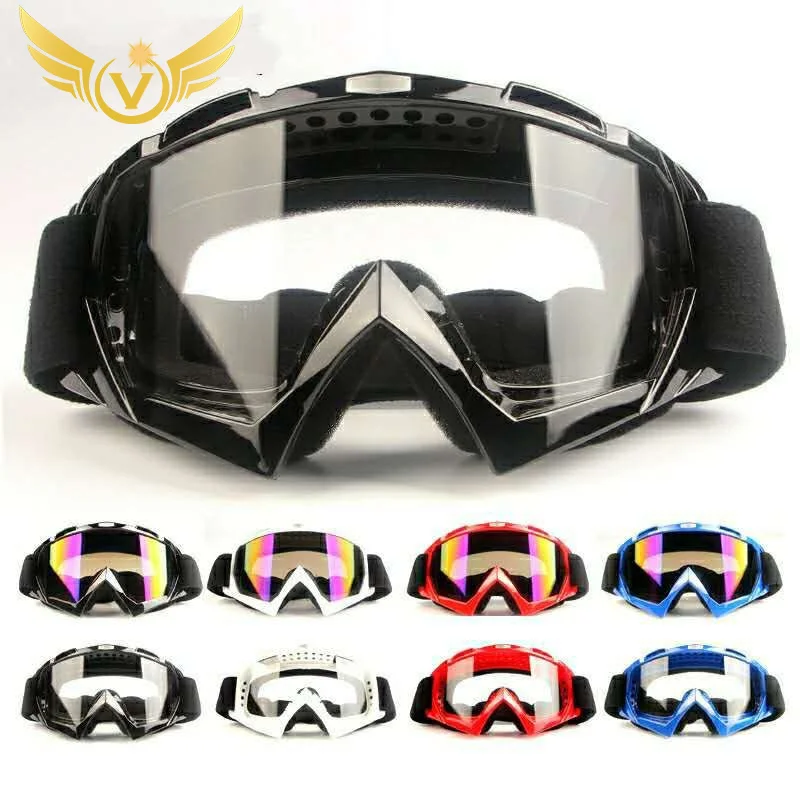 

New Fashion Men Women Ski Goggles Scooter ATV Helmet Eyewear Velar Tinted Off Road Motocross Glasses Films Can Replacement