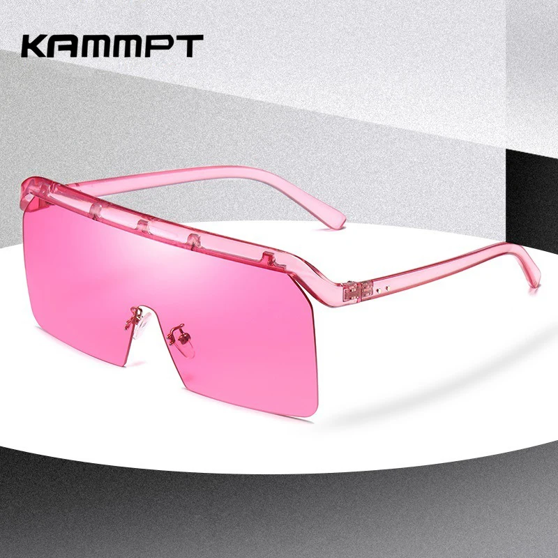 

Luxury Rimless Oversized Sunglasses Women Brand Designer One Piece Lens Fashion Sun Glasses Gradient Large Eyewear Shades
