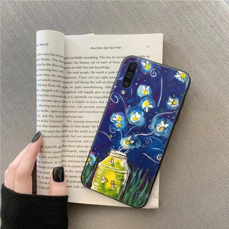 

Beautiful animal Firefly painting Phone Case For Samsung galaxy S note 7 8 9 10 20 fe edge A 6 10 20 30 50 51 70 lite plus
