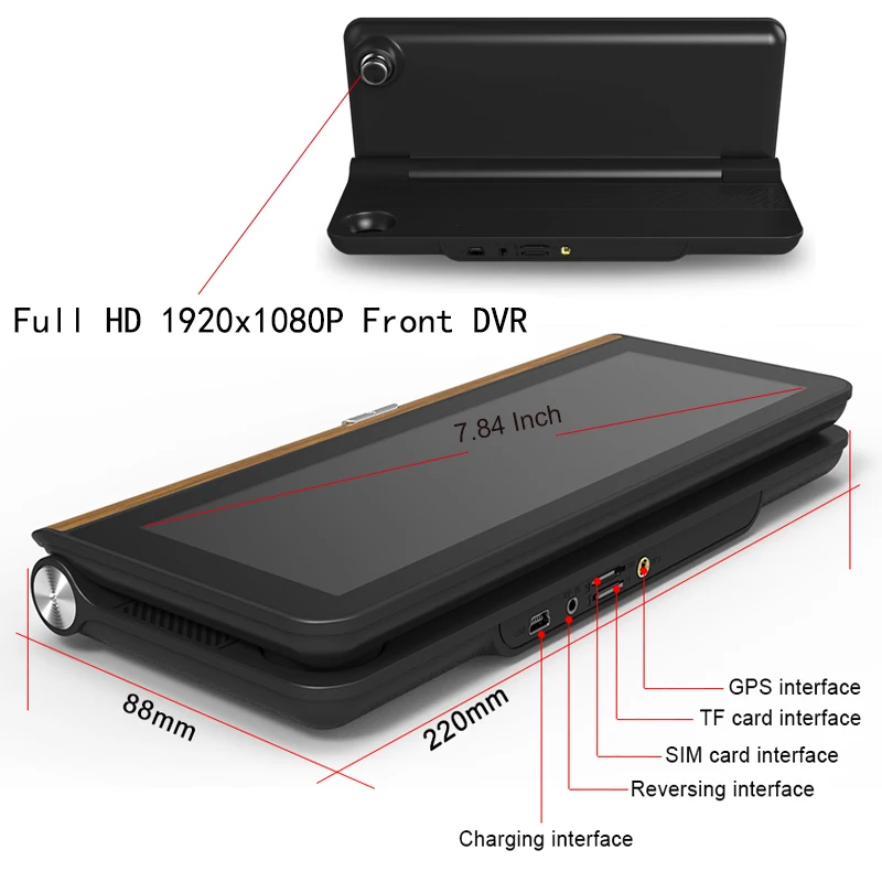 Anfilite 4G ADAS Автомобильная камера с двойным объективом запись gps грузовик Android DVR 1080P видео портативный рекордер видеорегистратор с дистанционным монитором