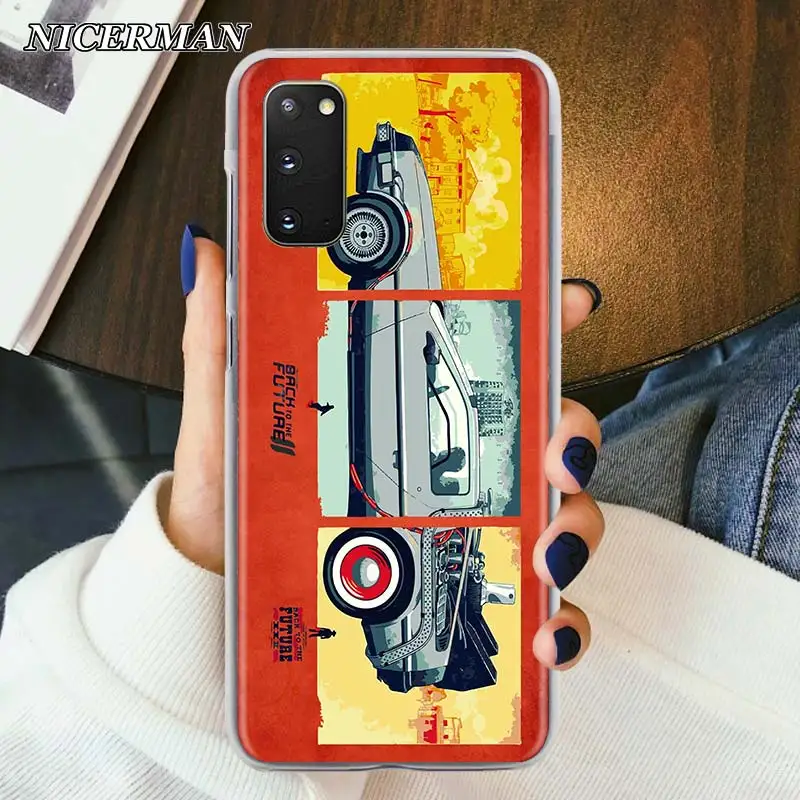 

Back to the Future DeLorean Time Machine Case for Samsung Galaxy S20 S7 S8 S9 S10 S20 Plus S10e Z Flip Note 8 9 10 Plus Cover