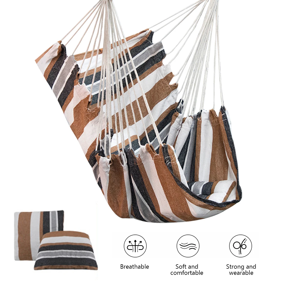 

Уличный гамак для кемпинга, садовое кресло, качающаяся уличная мебель, подвесная веревка, кресло-качели, портативное сиденье для кемпинга