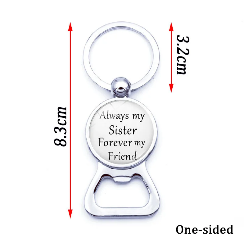 

Friendship Keychain Pendant Always My Sister, Forever My Friend Jewelry Accessories Metal Keychain Charms Keyring Car