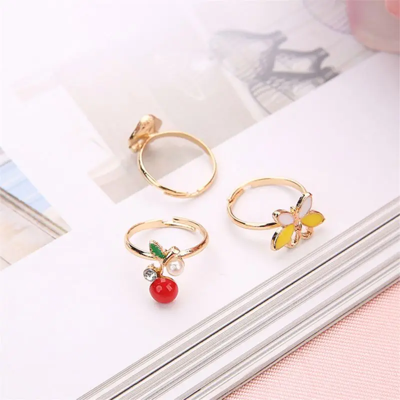 New 5pcs Fancy Adjustable Cartoon Rings Party Favors Kids Girls Action Figures Toy | Игрушки и хобби