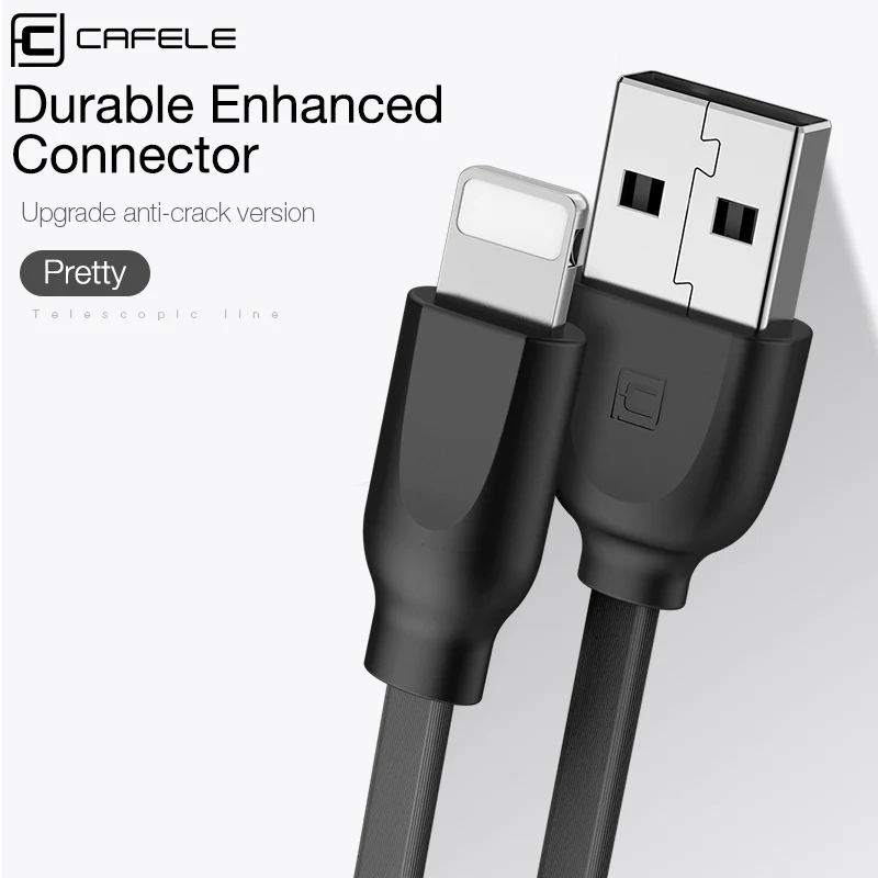 Выдвижной USB кабель CAFELE для IPhone быстрая зарядка типа C Huawei P30 iPhone X Xiaomi 9 Samsung S9