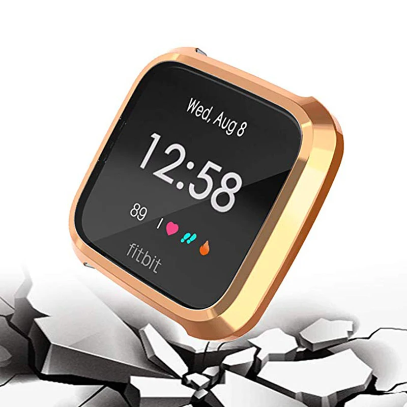 Мягкий чехол из ТПУ Для Fitbit Versa ремешок 8 цветов водонепроницаемый для часов
