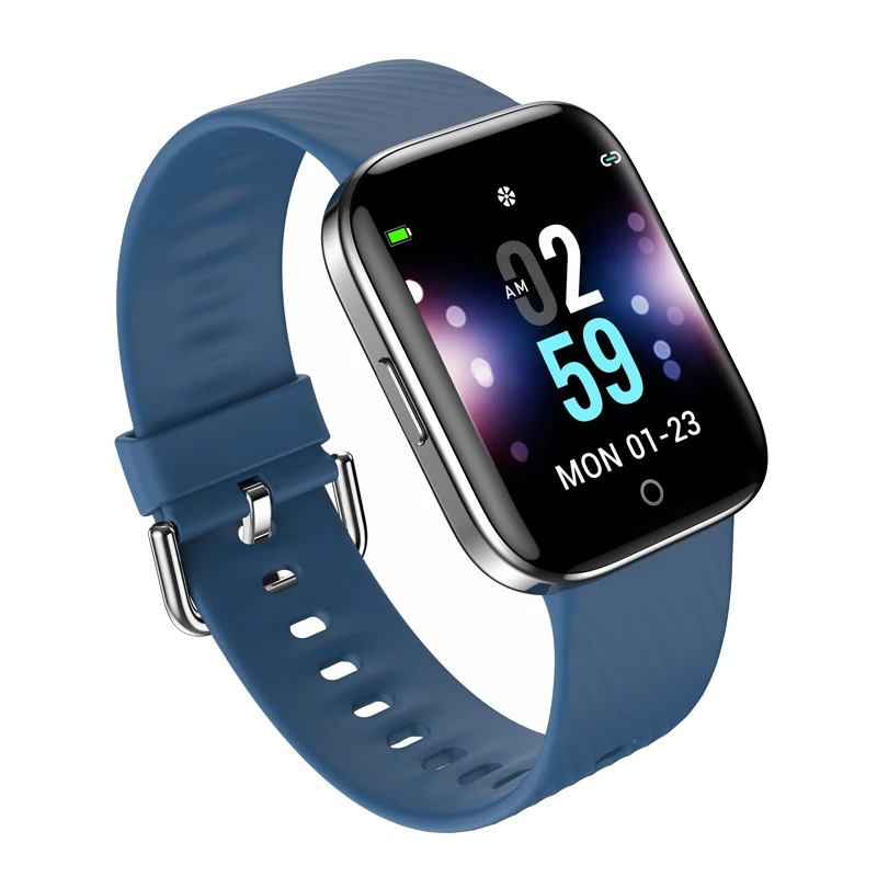 Blue ESEED X2 Smartwatch для мужчин IP68 Водонепроницаемый мониторинг сердечного ритма фитнес-трекер 1,3 дюймов Смарт-часы для телефона samsuang huawei - Цвет: Blue