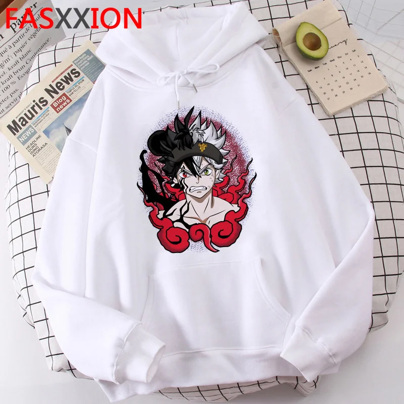 

Black Clover hoodies male printed grunge men pullover graphic