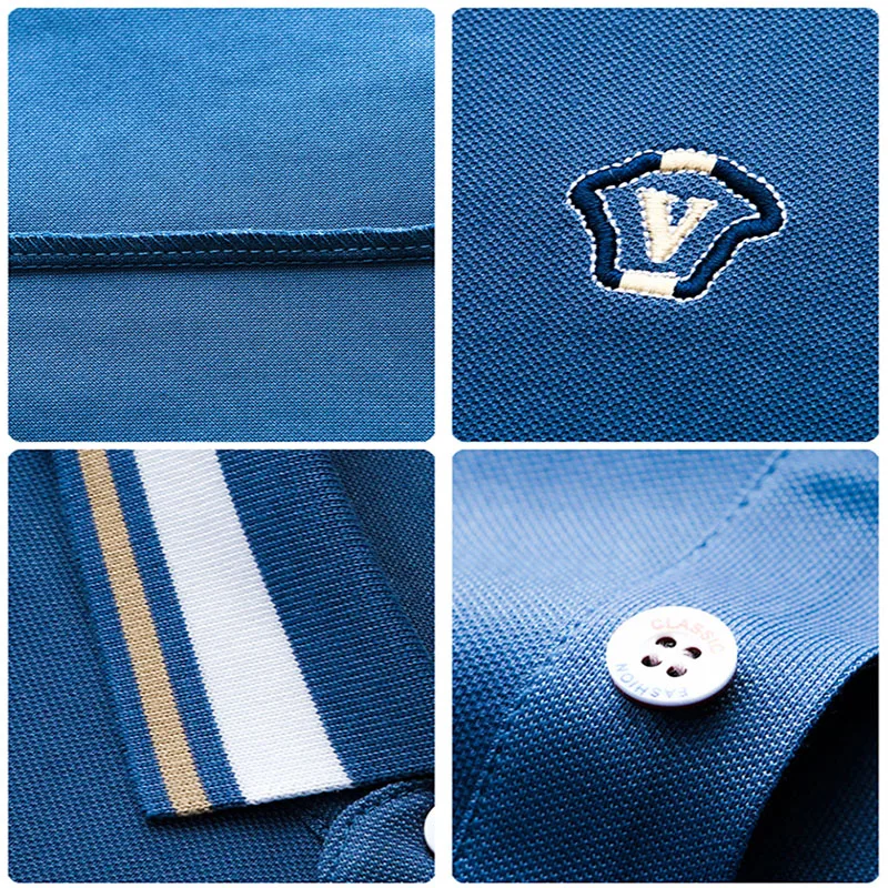 

Summer Sports Casual Mens Fashion Polo Shirts Male Street Casual Business Short Sleeve Cotton Lapel Short Sleeve Fashion