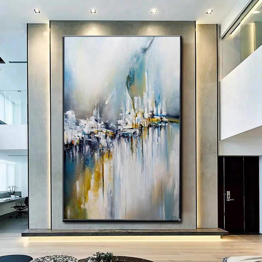 Модное искусство оптовая продажа высокое качество абстрактная картина маслом на