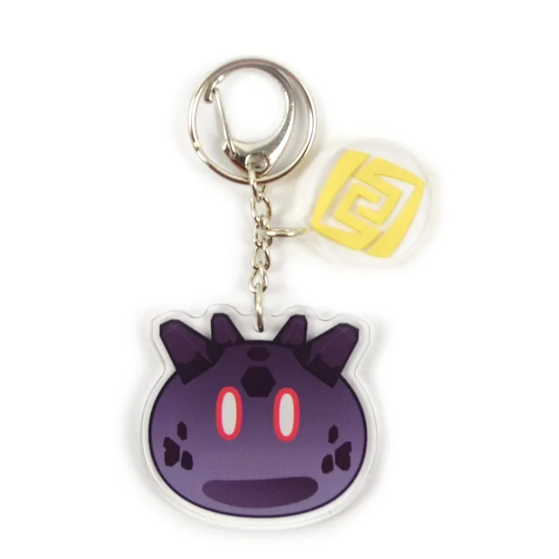 Genshin Impact Keychain Man Slime Keyring Women Pendant Key Holder Couples Chain Bags Party Acrylic Metal Breloczek | Украшения и
