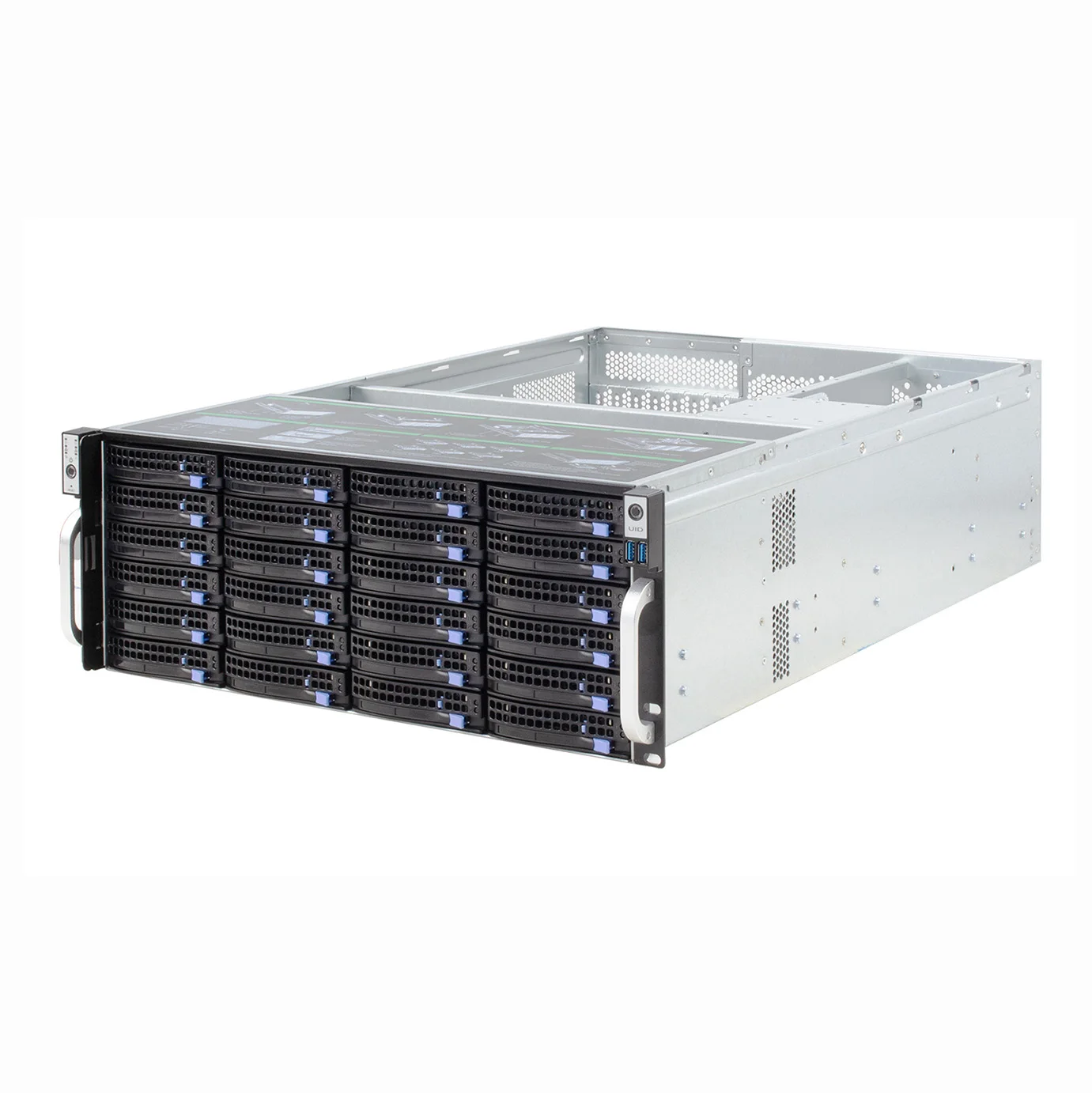 

Стоечный сервер datacenter xeon e5 cpu 8g память 192t 384t 1000W psu storage 4u 24 секции