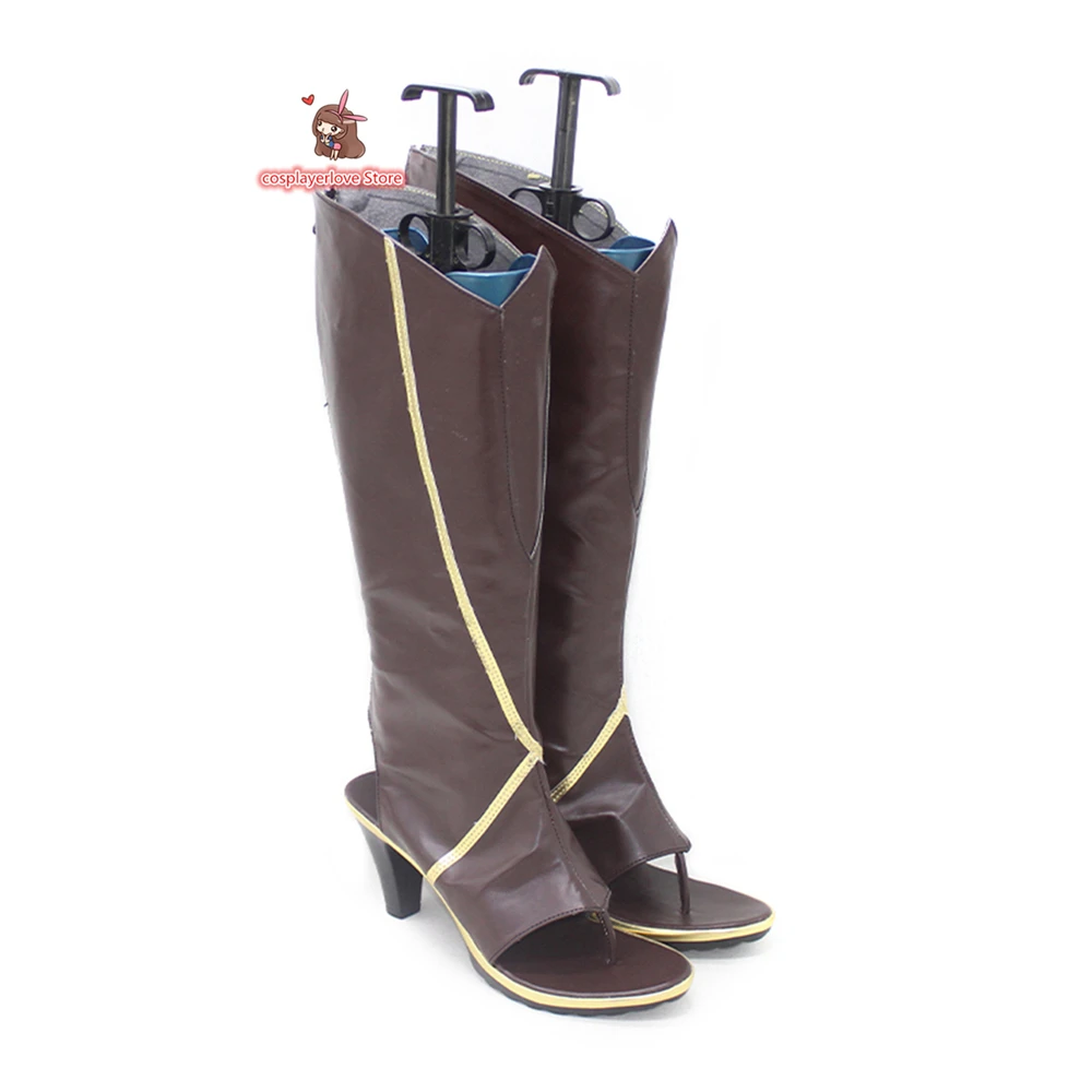 Аниме Genshin Impact Shenhe Обувь для косплея Сапоги Хэллоуин Карнавал Косплей