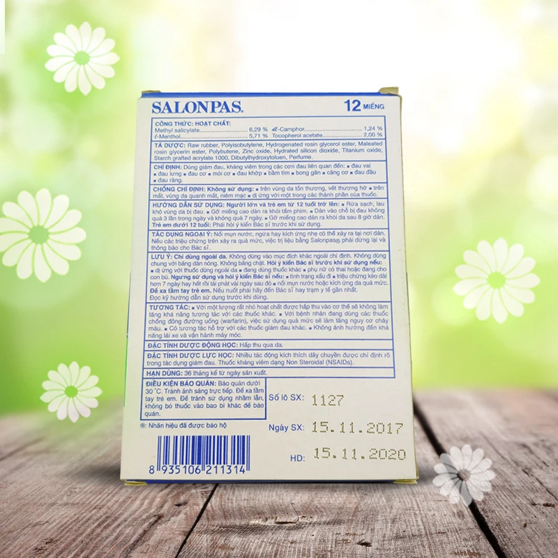 

Vietnam Herbal Patches Shoulder Muscle Joint Pain Stiff Patch For Exercise In Muscle Strain Good Effect