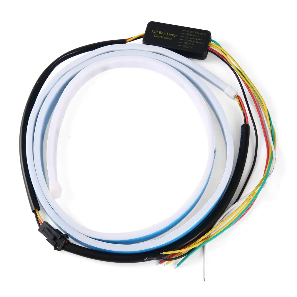 

Новейшая лента для заднего фонаря автомобиля 1,2 м, декоративная лампа для лошадей, лампа для гонок, задний фсветильник, Светодиодная лента 335...