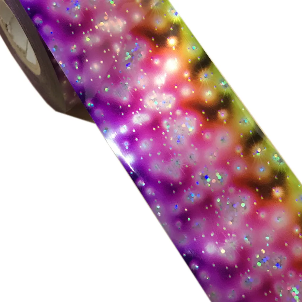 16 рулонов фольги для ногтей с лазерным блеском звездное небо 120 м * 4 см