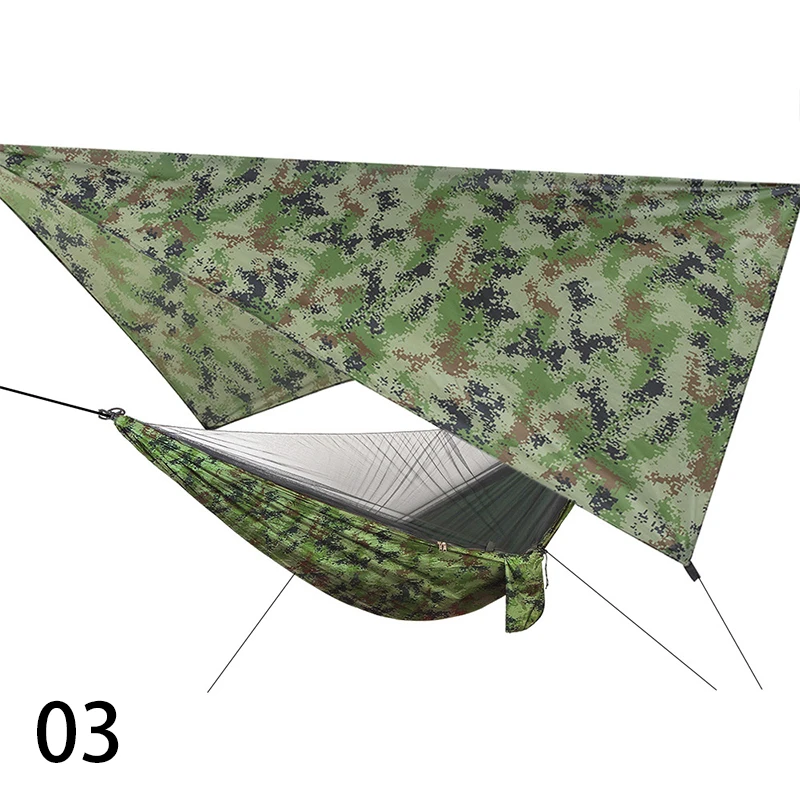 

Camping Hammock Mosquito Net and Hammock Canopy Portable Nylon Hammock Rain Fly Tree Straps for Hiking Camping Survival Travel