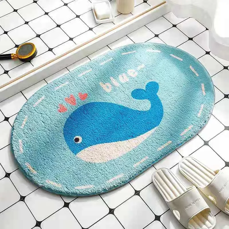 

Oval Animals Welcome Entrance Doormats Carpets Rugs For Home Bath Living Room Floor Stair Kitchen Hallway Non-Slip Rainbow Gamer