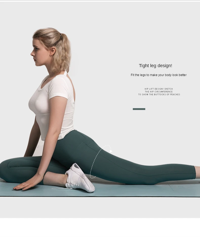 

Luren Spring Summer Sports Yoga Pants Running Fitness Workout Quick-drying Stretch High Waist Sport Legging