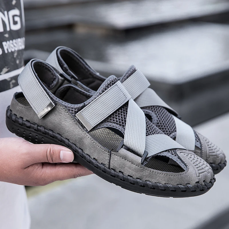 2021 Summer Men Hiking Shoes Mesh Fabric Mountain Climbing Shoes Outdoor Trekking Sneakers Hunting Boots Men Zapatillas Hombre