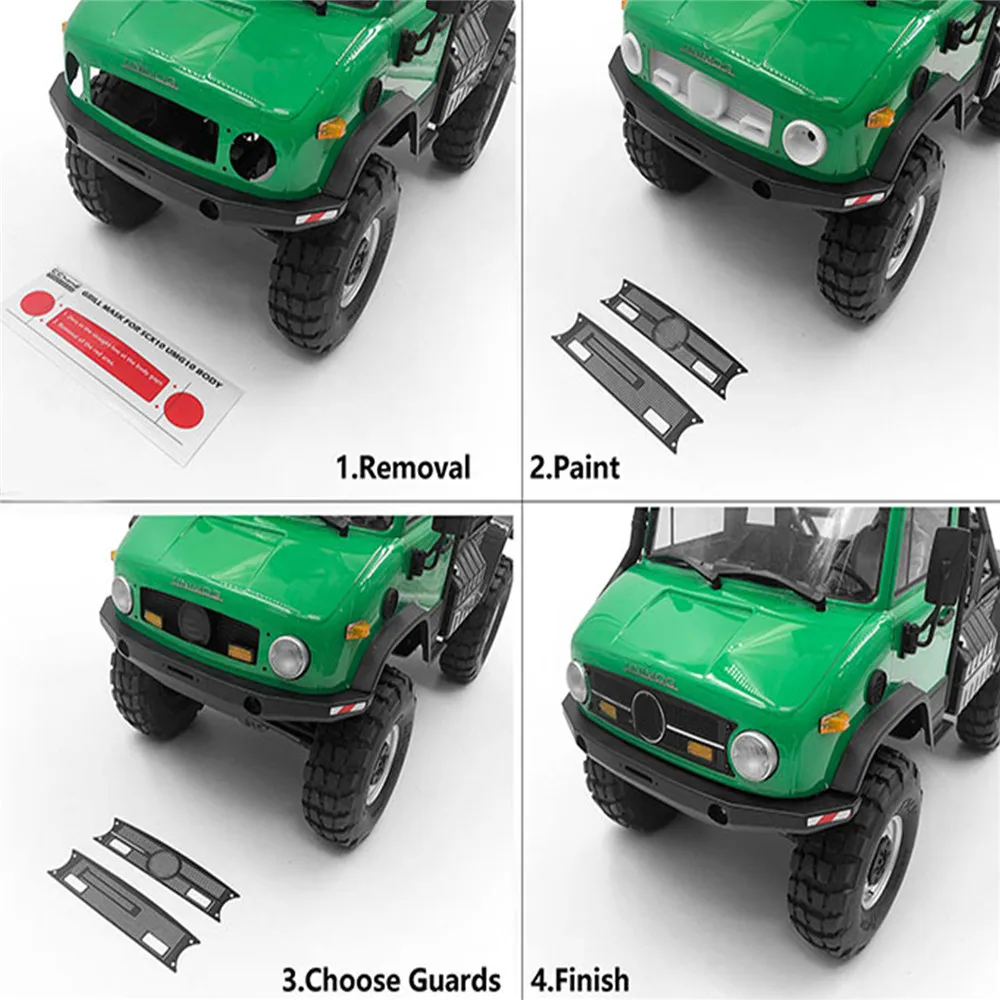 Передняя маска для гриля модифицированная 1/10 осевого SCX10 90075 UMG10 RC автомобильные