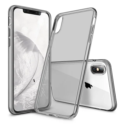 ESR чехол для iPhone X XS XR XS Max чехол прозрачный чехол Бампер прозрачный мягкий TPU чехол ультра тонкий светильник чехол для iPhone 7 8 Plus - Цвет: Jelly Black