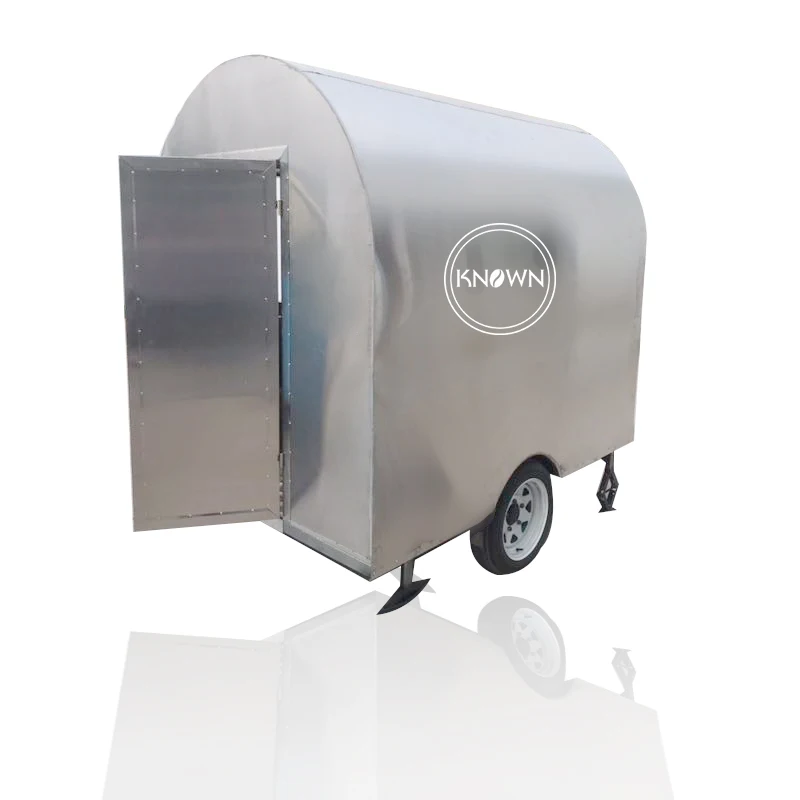 Трейлер для еды из нержавеющей стали трейлер фургон продажа мобильных