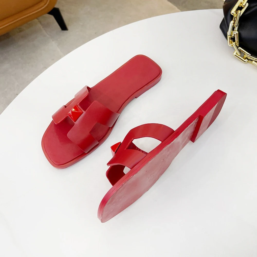 

Сандалии женские на плоской подошве, модные босоножки, элегантная и удобная повседневная обувь, летние Тапочки