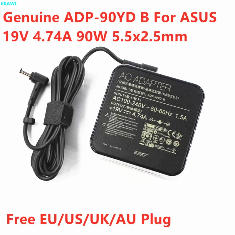 Подлинная 19V 4.74A 90 Вт 5 5x2 мм ADP 90YD B PA 1900 30 EXA1202YH AC Мощность адаптер Зарядное