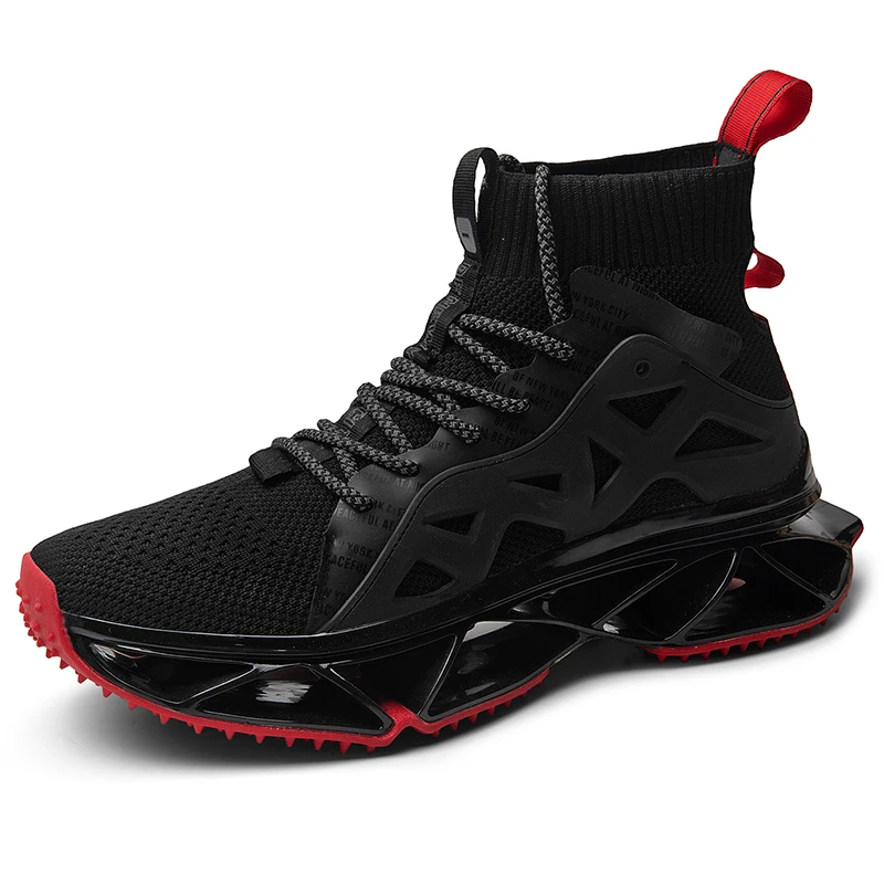 

Trend Mesh Breathable Sneakers Blade Men Running Shoes Casual Male Lace-up Outdoor Sport Shoes Men Comfortable Wear Resistant